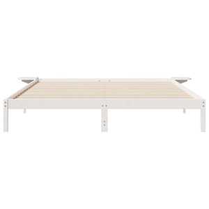 Postelový rám s nočními stolky Bílá 200 x 220 cm - obrázek 5