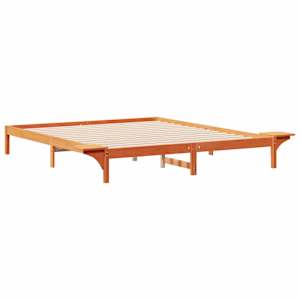 Postelový rám s nočními stolky Voskově hnědá 200 x 220 cm - obrázek 7