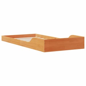 Rám postele Voskově hnědá 90 x 200 cm Masivní borové dřevo - obrázek 7