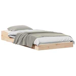 Rám postele Přírodní 80 x 210 cm Masivní borové dřevo - obrázek 2