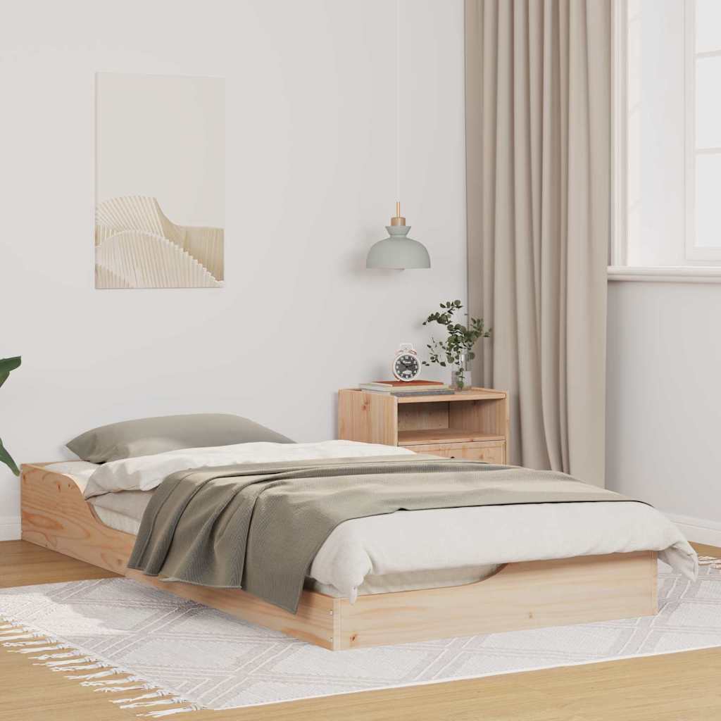 Põrandavoodiraam Pruun 100 x 200 cm Tihe mänd