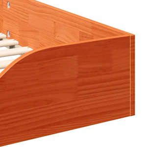 Rám postele Voskově hnědá 90 x 190 cm Masivní borové dřevo - obrázek 8