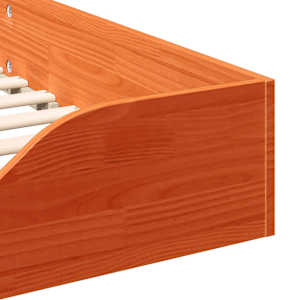 Rám postele Voskově hnědá 80 x 210 cm Masivní borové dřevo - obrázek 8