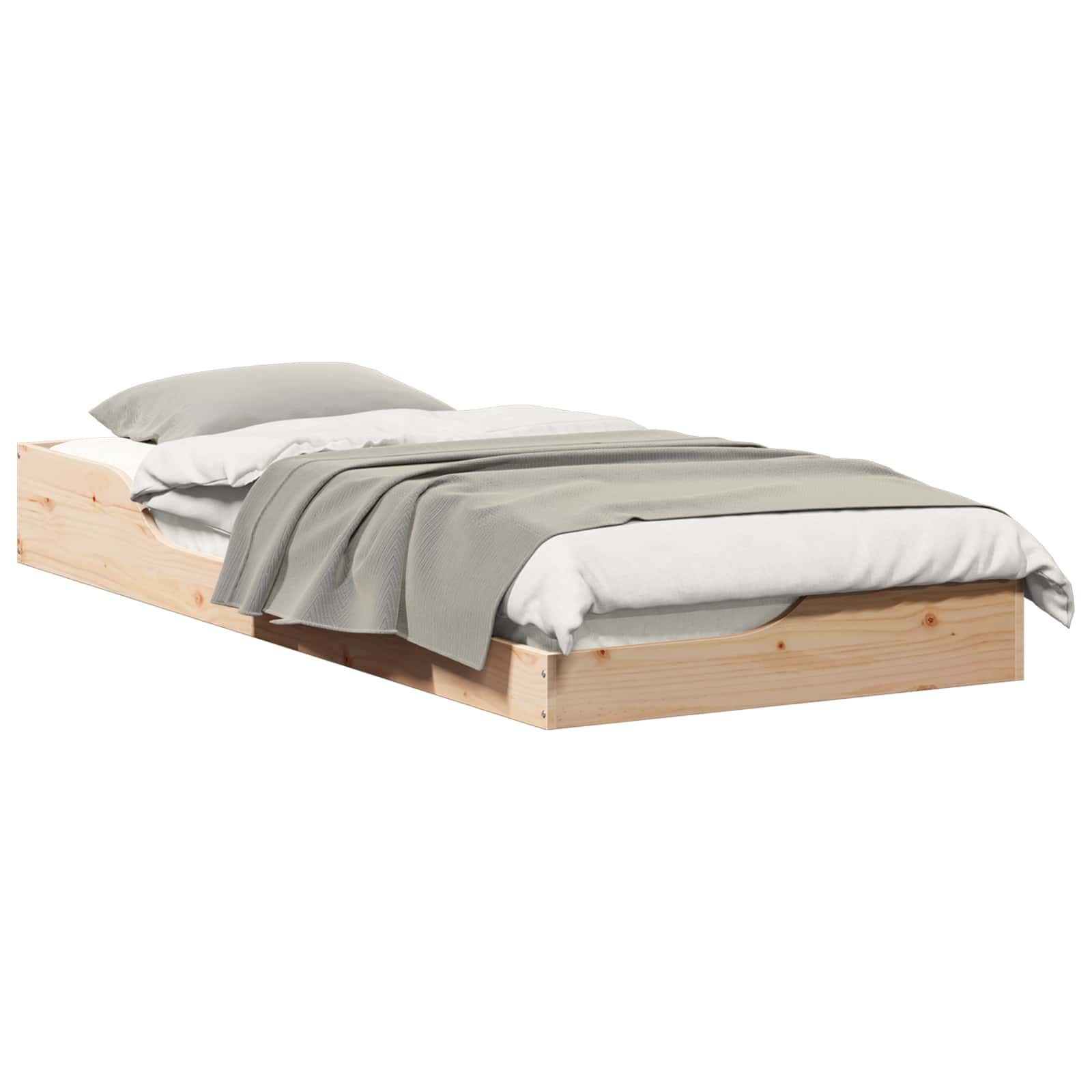 VidaXL Bedframe Bruin 90 X 210 Cm Massief Grenenhout