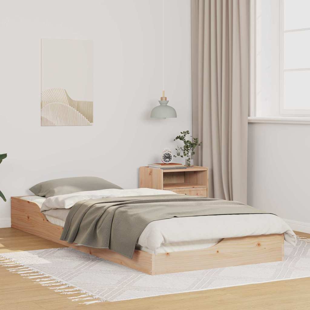 Bedframe Bruin 80 x 220 cm Massief grenenhout