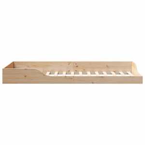 Rám postele Hnědá 90 x 220 cm Masivní borové dřevo - obrázek 6
