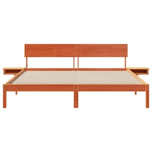 Rám postele Voskově hnědá 180 x 200 cm Masivní borové dřevo - obrázek 5