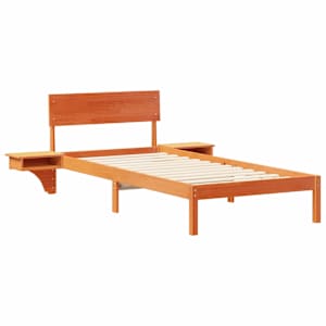 Rám postele Voskově hnědá 90 x 200 cm Masivní borové dřevo - obrázek 4
