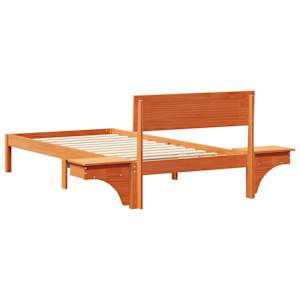 Rám postele Voskově hnědá 90 x 200 cm Masivní borové dřevo - obrázek 7