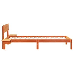 Rám postele Voskově hnědá 90 x 200 cm Masivní borové dřevo - obrázek 6