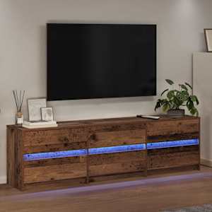 TV jednotky 2 pcs Staré dřevo 180 x 34 x 50 cm kompozitní dřevo - obrázek 5