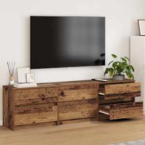 TV jednotky 2 pcs Staré dřevo 180 x 34 x 50 cm kompozitní dřevo - obrázek 1