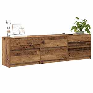 TV jednotky 2 pcs Staré dřevo 180 x 34 x 50 cm kompozitní dřevo - obrázek 3