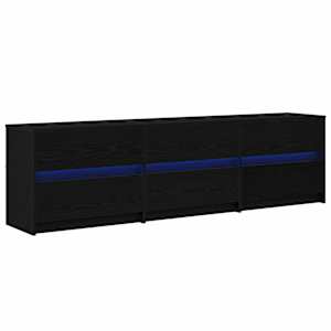 TV jednotky 2 pcs Černý dub 180 x 34 x 50 cm kompozitní dřevo - obrázek 2
