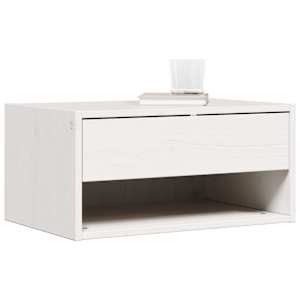Noční stolek se zásuvkou 2 pcs Bílá 50 x 32,5 x 24 cm - obrázek 3