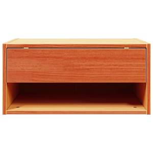 Noční stolek se zásuvkou 2 pcs Voskově hnědá 50 x 32,5 x 24 cm - obrázek 7