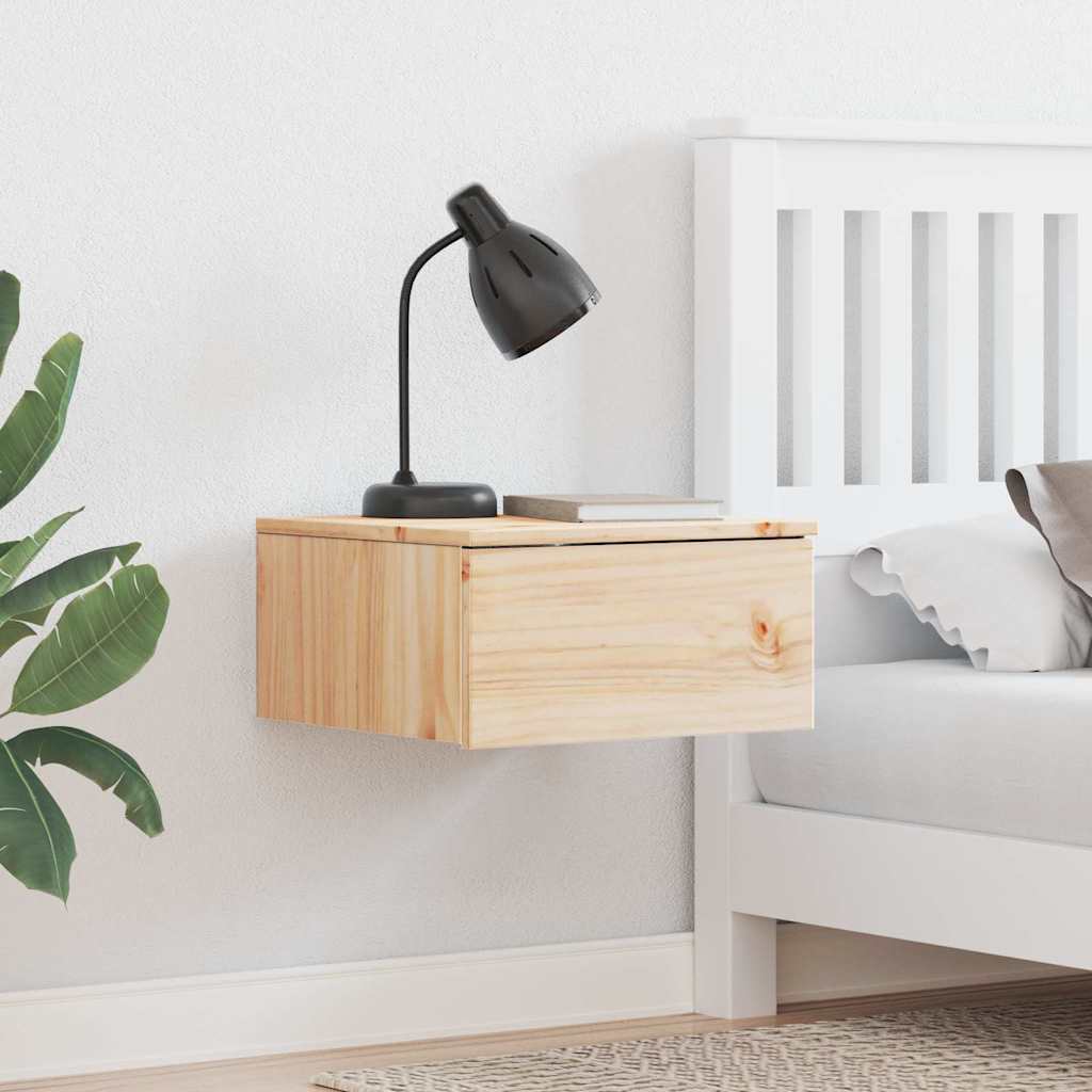 Нощно шкафче за стена с чекмедже 2 pcs Кафяво 37 x 35 x 18.5 см