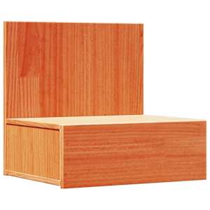 Noční stolek se zásuvkou 2 pcs Voskově hnědá 42 x 32,5 x 40 cm - obrázek 5
