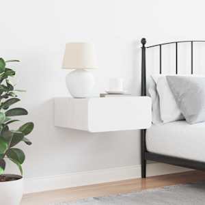 Noční stolek Bílá 39 x 34 x 16,5 cm Masivní borovicové dřevo - obrázek 4