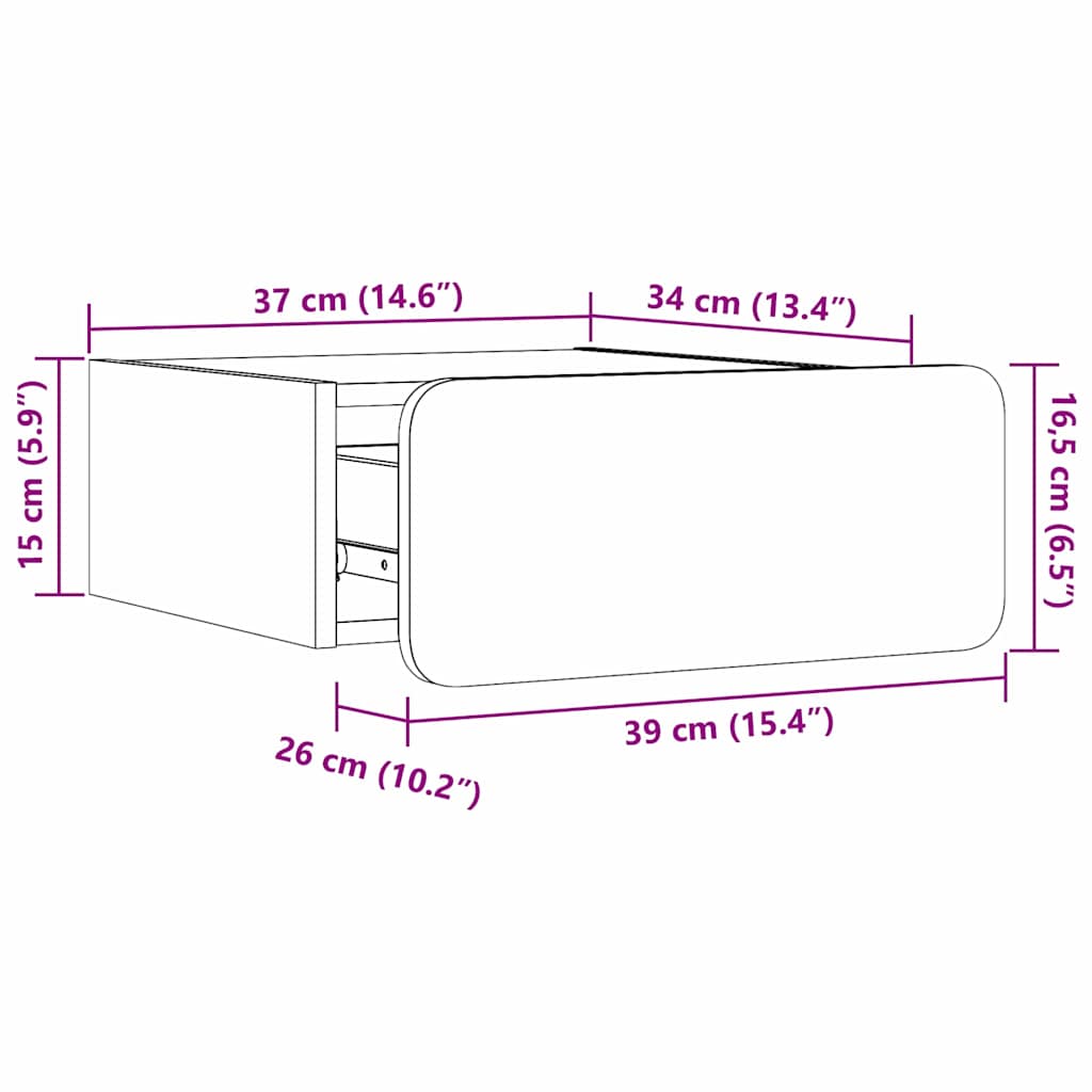 Nachtkastje 2 pcs Wasbruin 39 x 34 x 16,5 cm Massief grenenhout image 13