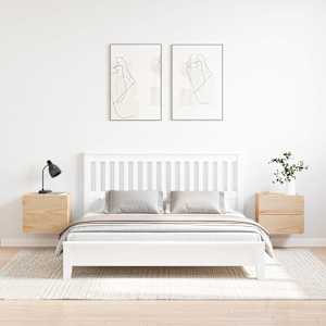 Noční stolek se zásuvkou 2 pcs Přírodní 39 x 34 x 33 cm - obrázek 4