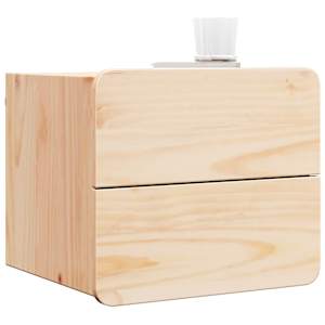 Noční stolek se zásuvkou 2 pcs Přírodní 39 x 34 x 33 cm - obrázek 3