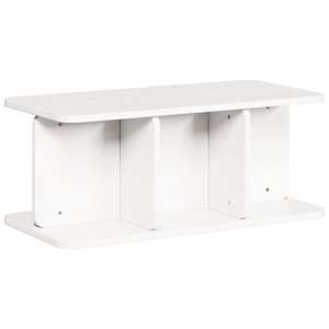 vidaXL Kohvilaud Valge 80 x 39,5 x 33,5 cm M&auml;nnipuit