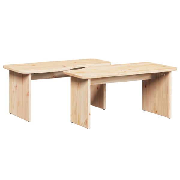 vidaXL Kohvilaud 2 tk Neutraalne 100 x 69 x 35,5 cm M&auml;nnipuit