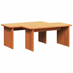 Konferenční stolek 2 pcs Voskově hnědá Masivní borovicové dřevo - obrázek 6