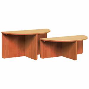 vidaXL Kohvilaud 2 tk Vahapruun 79 x 39,5 x 40 cm M&auml;nnipuit