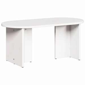 Konferenční stolek Bílá 80 x 39,5 x 35 cm Masivní borové dřevo - obrázek 8