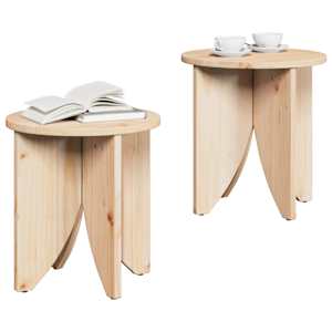 Konferenční stolek 2 pcs Přírodní - obrázek 3