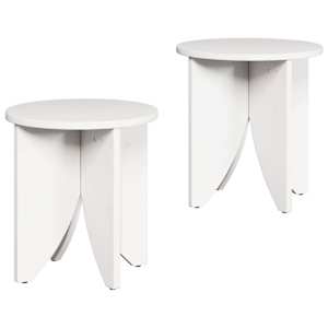 Konferenční stolek 2 pcs Bílá - obrázek 2