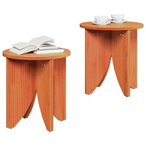 Konferenční stolek 2 pcs Voskově hnědá - obrázek 3