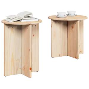 Konferenční stolek 2 pcs Přírodní - obrázek 3