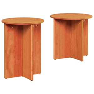 vidaXL Kohvilaud 2 tk Vahapruun 41.5 x 41.5 x 46 cm