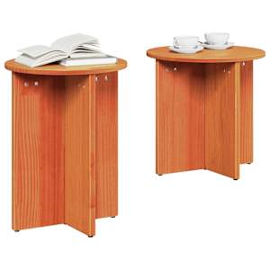Konferenční stolek 2 pcs Voskově hnědá - obrázek 3