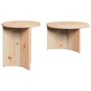 vidaXL Kohvilaud 2 tk Neutraalne 49 x 49 x 28 cm M&auml;nnipuit