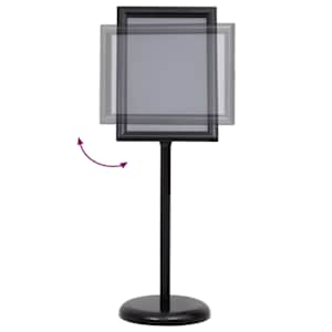 Stojany na plakáty 2 pcs Černá 45 x 32,7 x 108 cm Hliník - obrázek 2