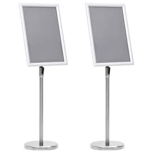 vidaXL Plakati alused 2 tk H&otilde;bedane 45 x 32,7 x 108 cm Alumiinium