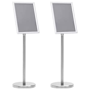 vidaXL Plakati alused 2 tk H&otilde;bedane 32.7 x 24 x 108 cm Alumiinium