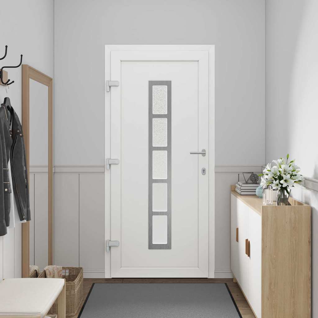 vidaXL Hoveddør Antracit 98 x 208 cm PVC