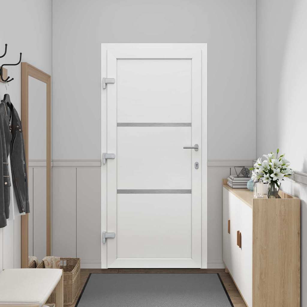 vidaXL Voordeur Wit PVC