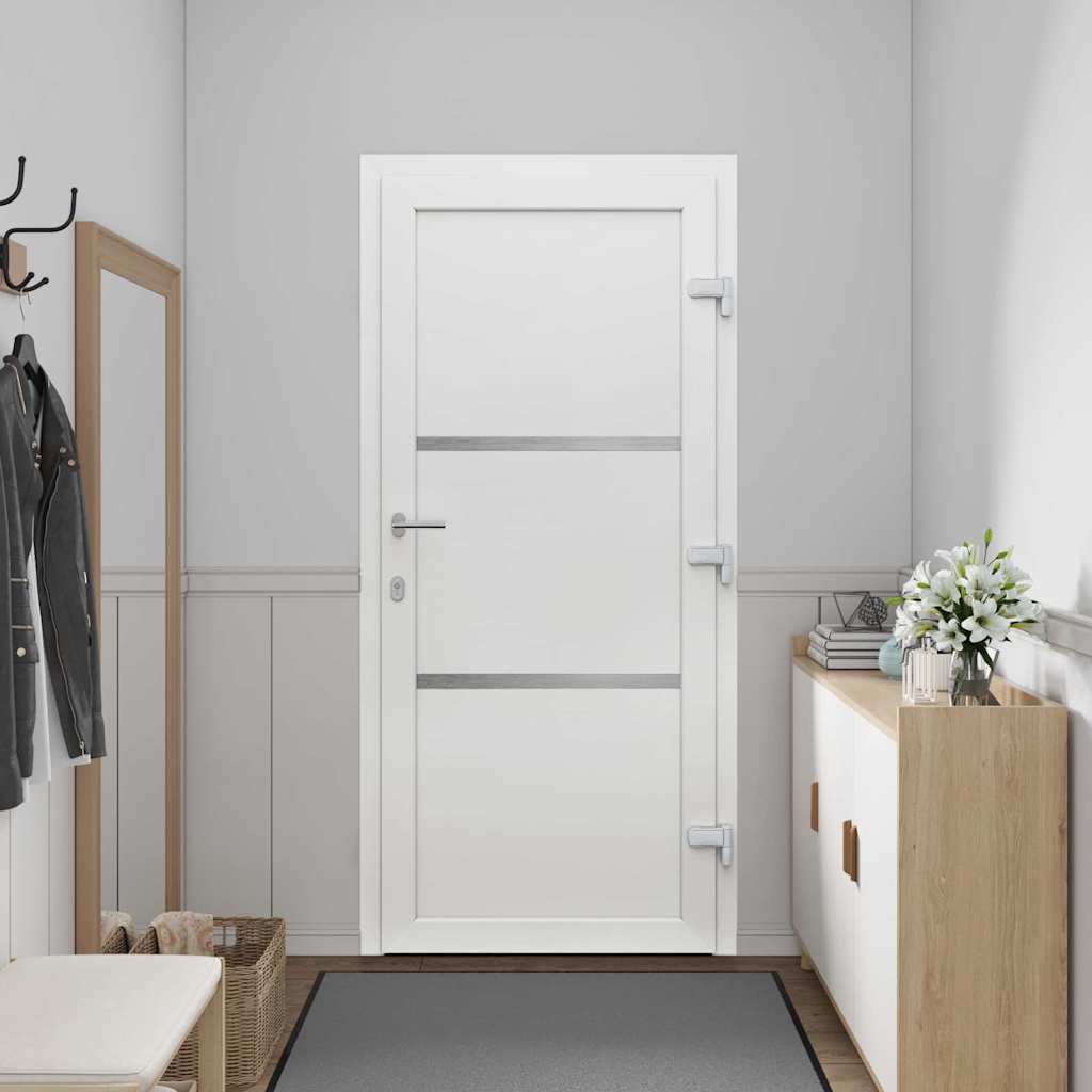 vidaXL Voordeur Wit PVC
