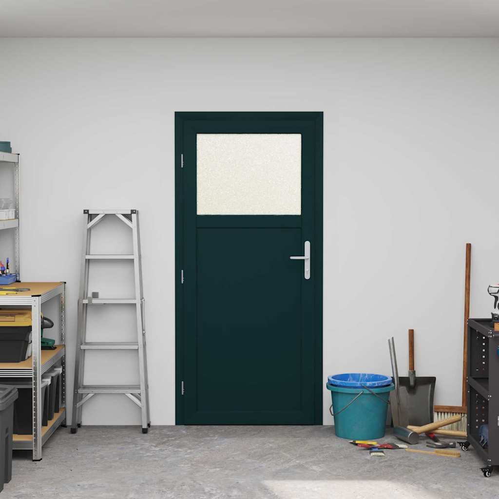 vidaXL Voordeur Antraciet PVC