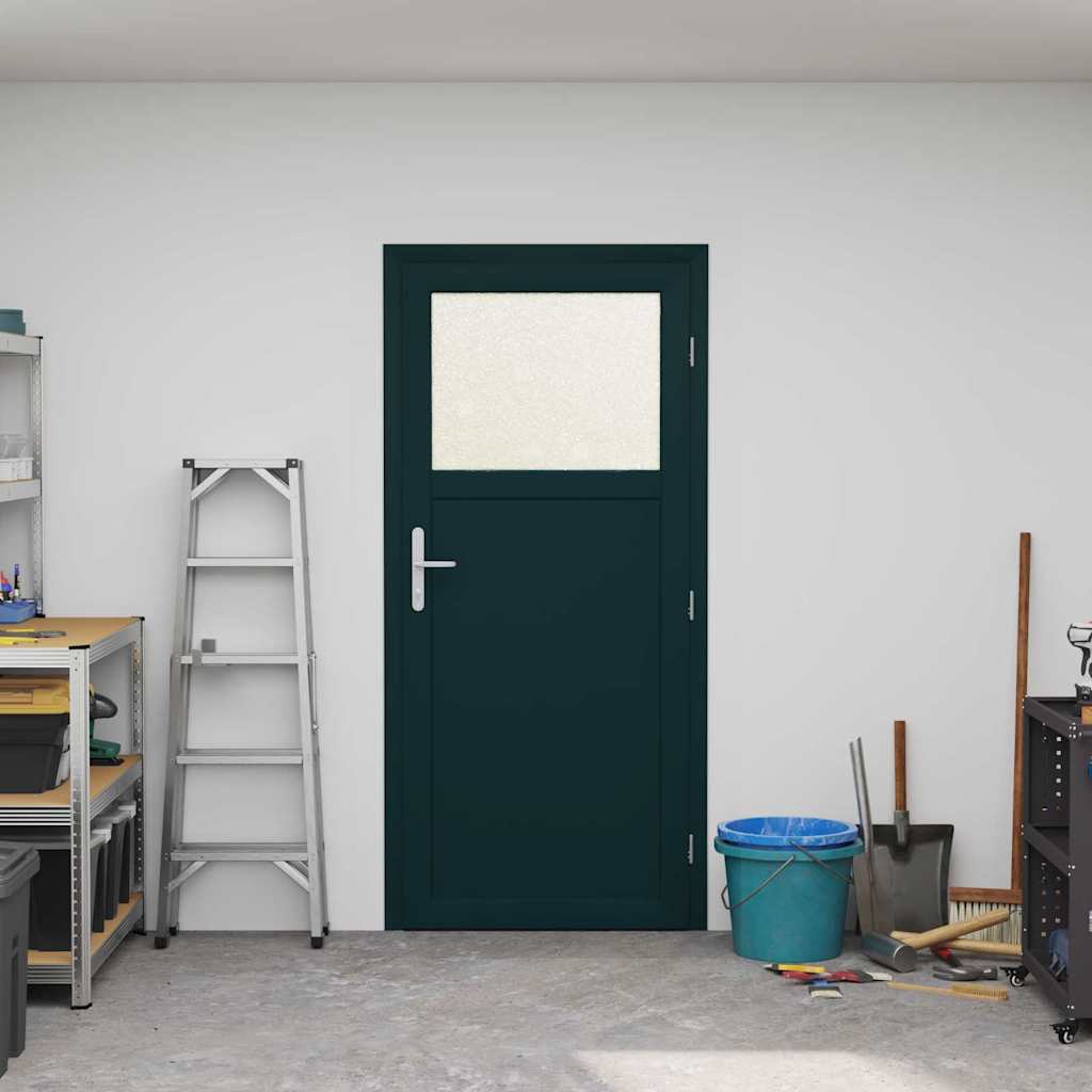 vidaXL Voordeur Antraciet PVC