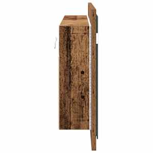 LED zrcadlová skříň s policí Staré dřevo 100 x 12 x 45 cm - obrázek 9