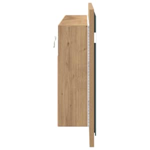 LED zrcadlová skříň Artisanový dub 100 x 12 x 45 cm - obrázek 9