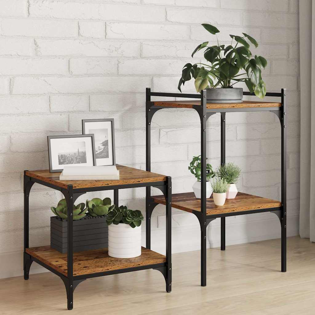 Hyldeplader 4 Pakke - Gamle Træ - 40x40x1.5 cm - Lavet af Konstrueret Træ
