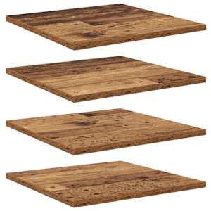 vidaXL Raamatute riiuli plaat 3 tasandit 4 tk 40 x 40 x 1,5 cm Pruun